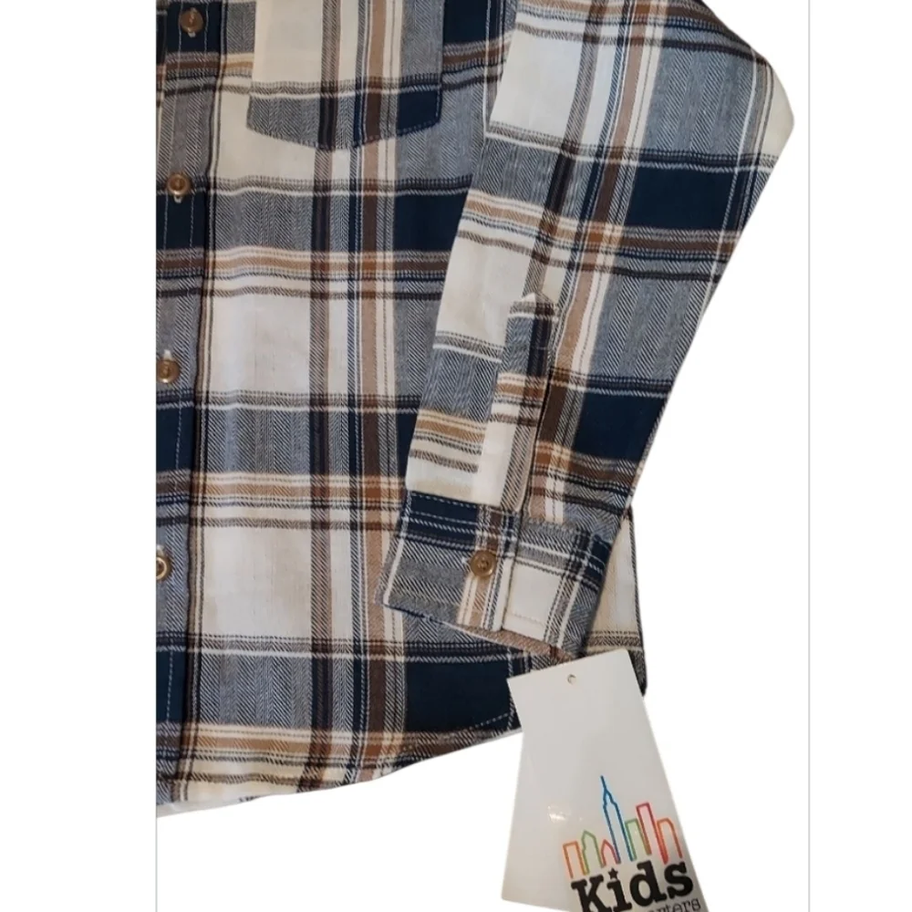 Kids Headquarters plaid shirt